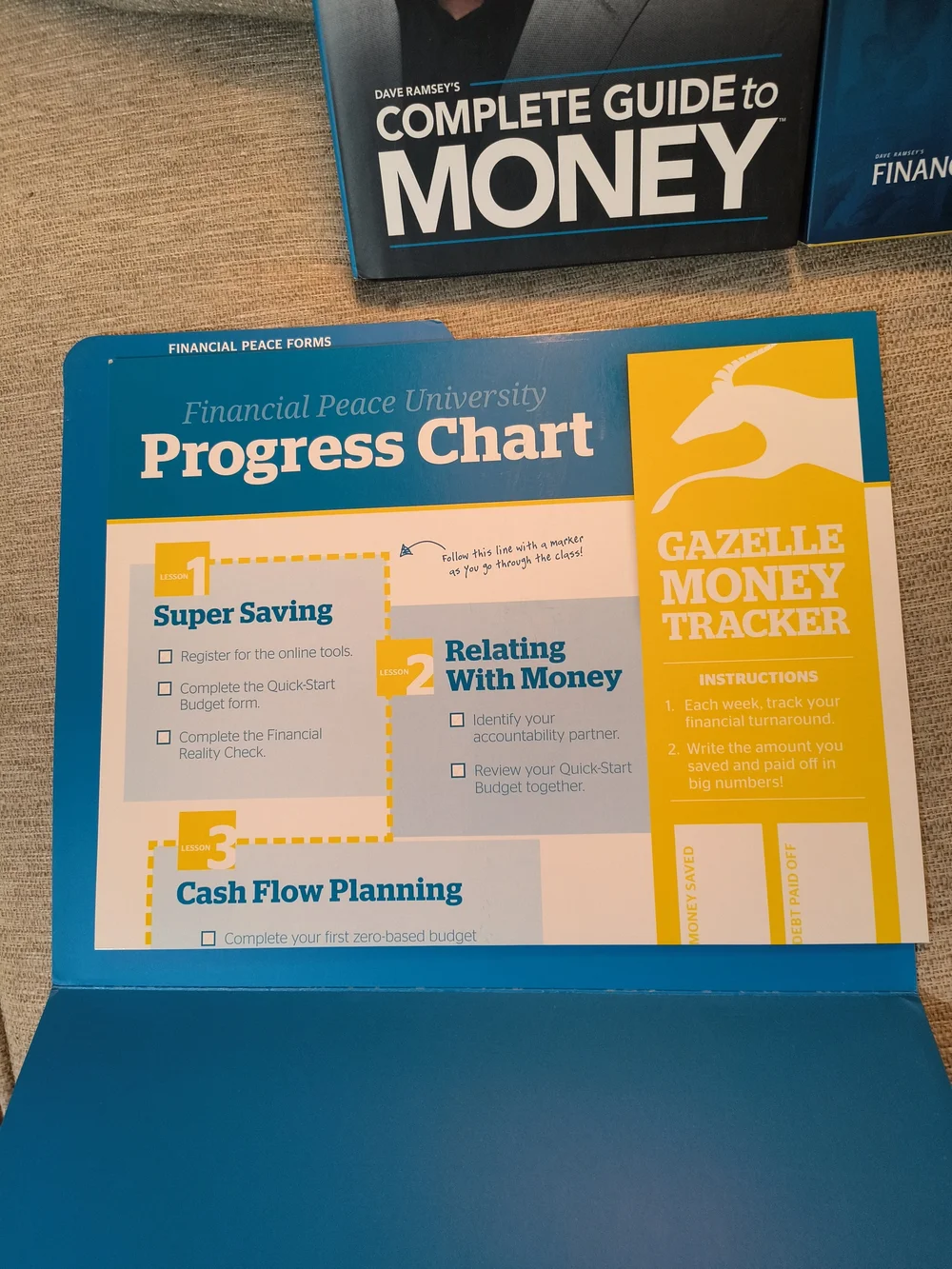 Financial Peace Blue Home Office Planner Set by Dave Ramsey
